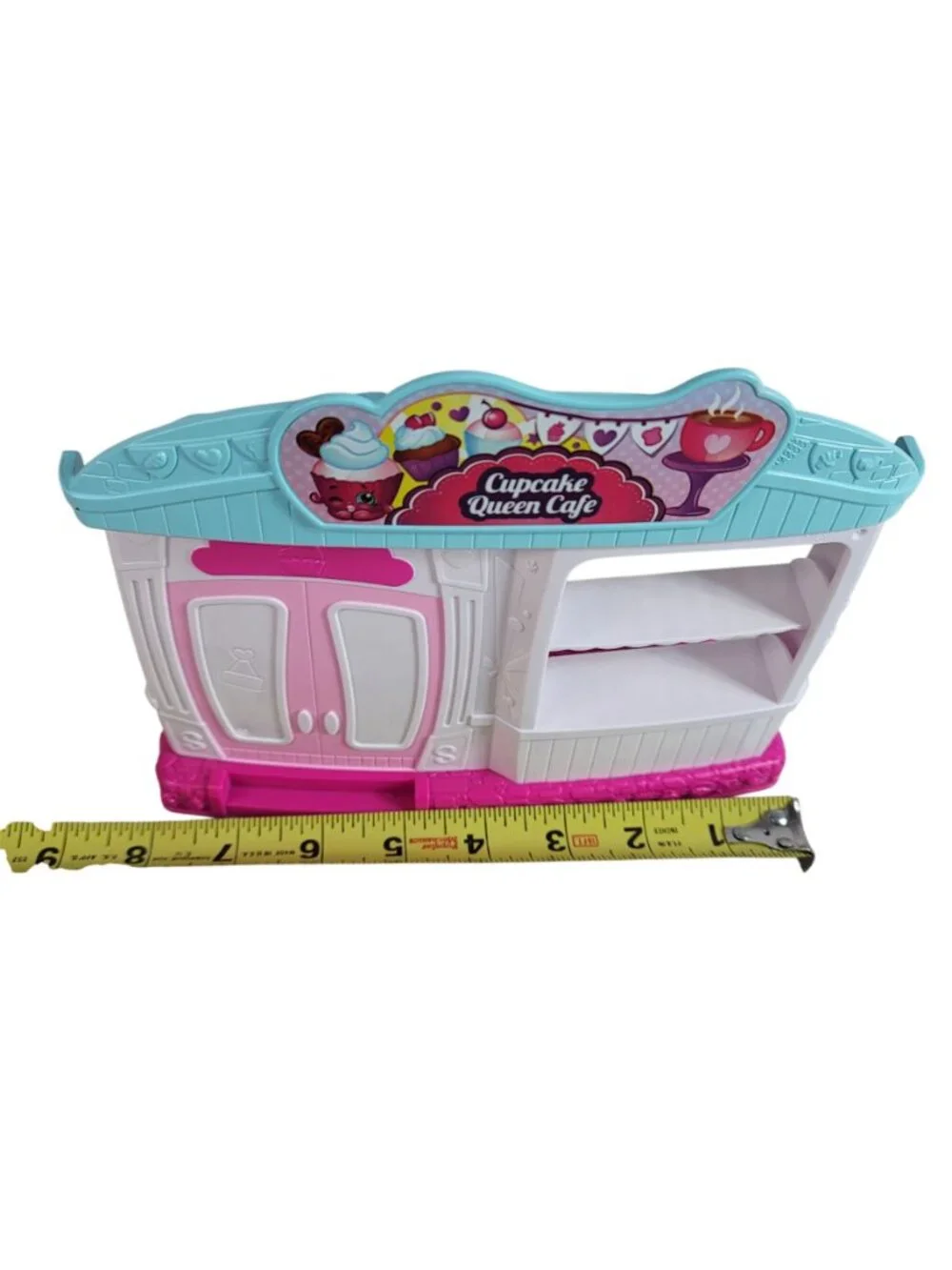 Shopkins Food Fair Cupcake Queen Cafe Playset Sweet Treats Display Case Access